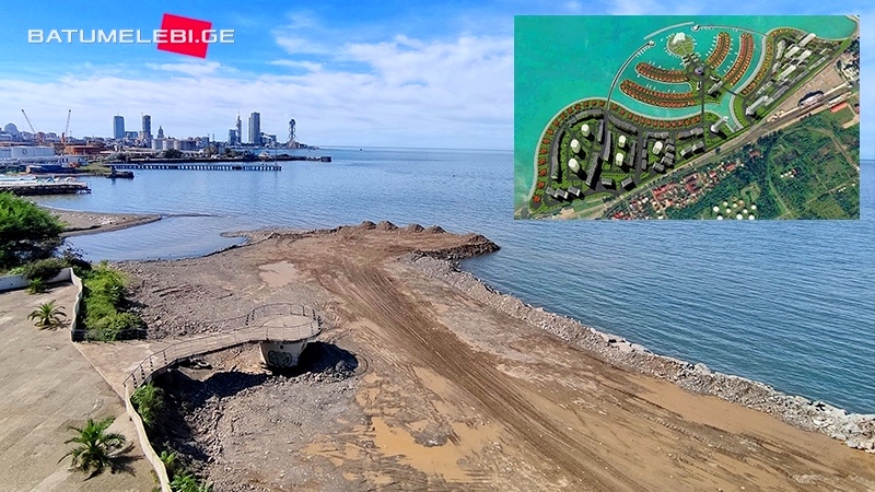 В Батуми начато строительство искусственного острова [фото]