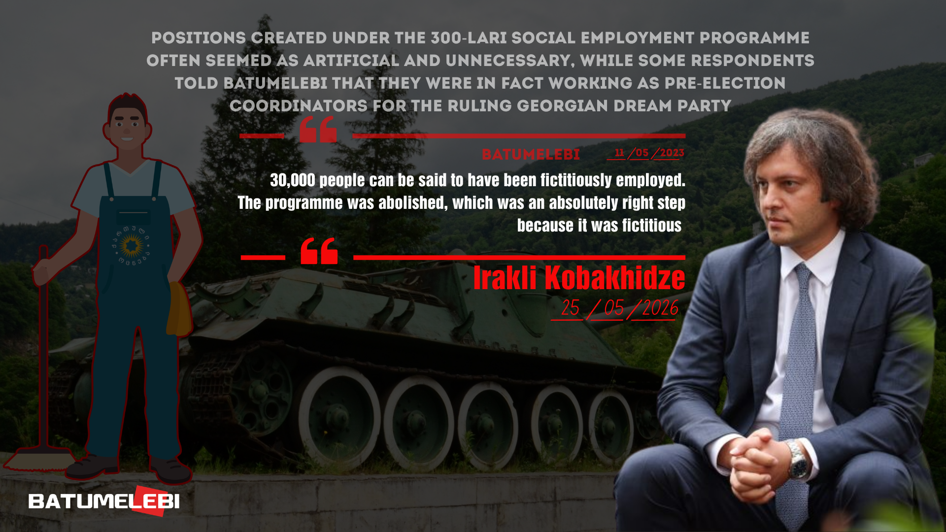 Scheme Long Linked by Batumelebi to Pre-Election Mobilisation Now Admitted as “Fictitious Employment” by Kobakhidze