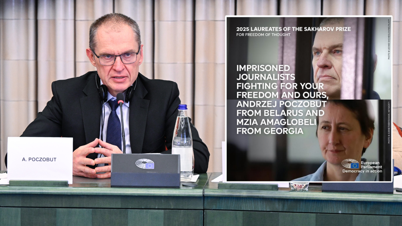 Freed Journalist Andrzej Poczobut Calls for Release of Fellow Sakharov Prize Laureate Mzia Amaglobeli